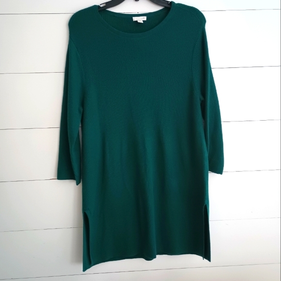 J. Jill J.Jill J. Jill J.Jill ribbed sweater slip side petite medium oversized - Picture 1 of 4